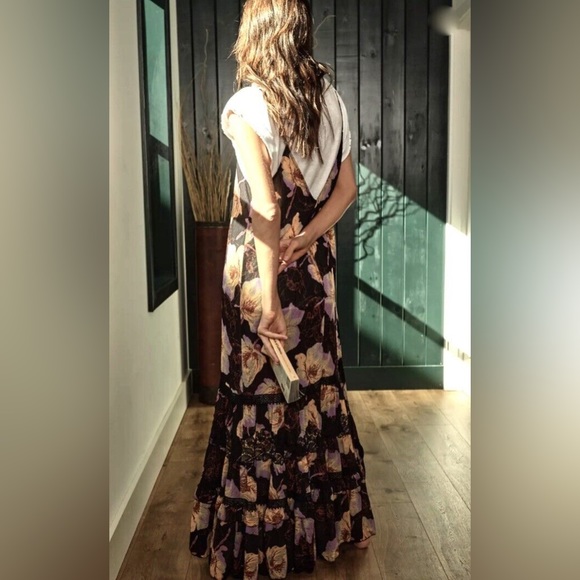Free People Intimately Make You Move Floral Maxi Slip - Picture 4 of 12